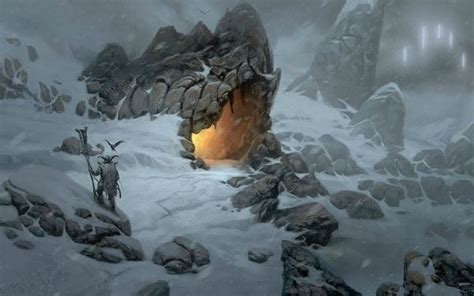 Wallpaper Danheim Gealdyr Snow Covered Ice Vikings Gods Norse