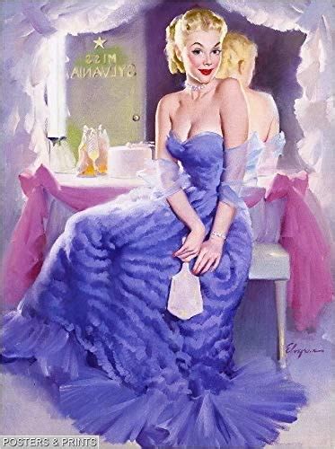 302902 1940s Pin Up Girl In The Dressing Room Picture Art