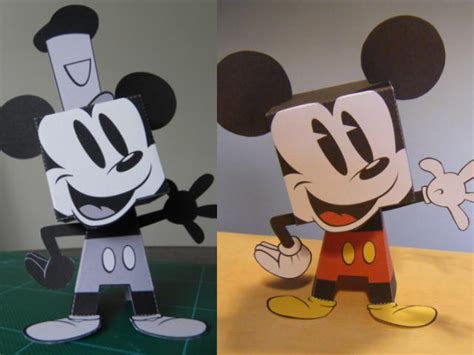 Mickey Mouse Paper Toys Tektonten Papercraft