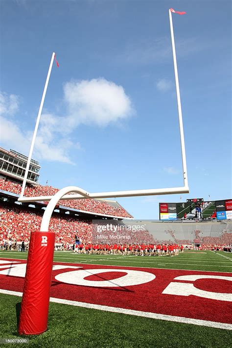 Field Goal Posts At Camp Randall Stadium Before The Game Between The