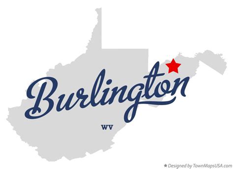 Map Of Burlington Wv West Virginia