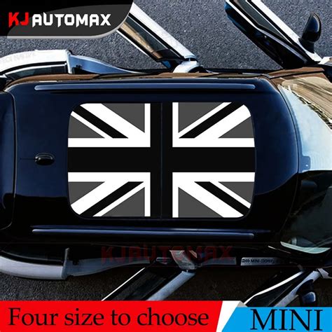 For Mini Cooper Roof Decal Perforated Vinyl Sticker Sunroof Grey Jack