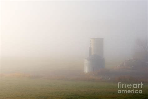 Silo In The Fog Photograph By Michael Dawson Pixels