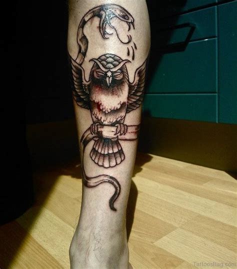 The snake is a main character in tattoo folklore. Leg Tattoos