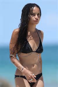 Zoe Kravitz Wearing Bikini In Miami Gotceleb