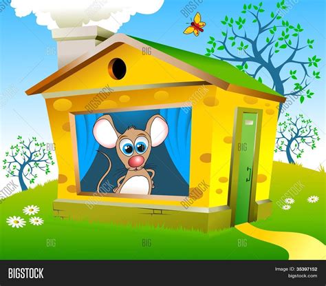Mouse House Vector And Photo Free Trial Bigstock