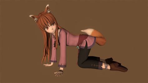 wolf girl 3d models sketchfab