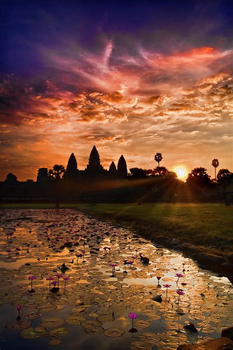 Angkor Wat At Sunrise By Andrew Jk Tan