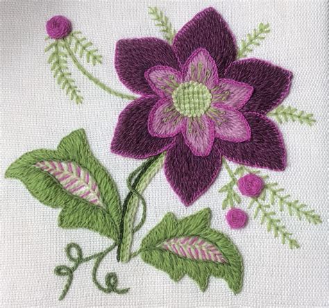 Crewel Embroidery Kit For Beginners Entitled Kim Etsy Canada