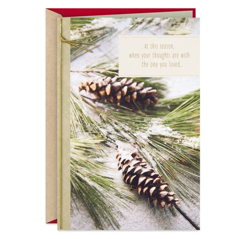 My Thoughts Are With You Christmas Sympathy Card Greeting Cards Hallmark