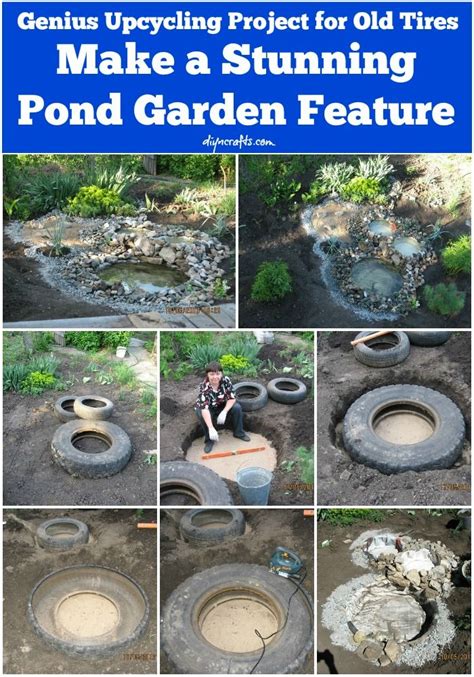 Are you a doomsday prepper? Genius Upcycling Project for Old Tires: Make a Stunning Pond Garden Feature | Diy water feature ...
