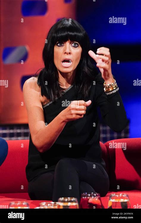 Editorial Use Only Claudia Winkleman During The Filming For The Graham Norton Show At Bbc