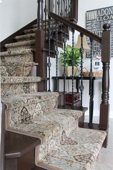 Use them in commercial designs under lifetime, perpetual & worldwide rights. Floral pattern staircase runner. #home #decor #rugs (With ...