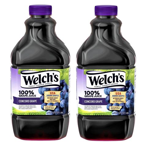 Welchs 100 Juice Concord Grape 64 Oz Bottle 2 Bottles