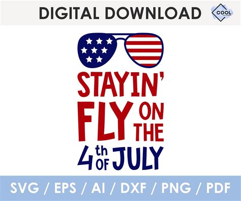 Staying fly on the 4th of july svg patriotic svg 4th of july | Etsy