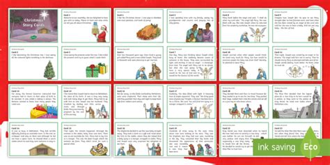 Christmas Story Cards Teacher Made