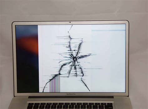 Damaged Lcd Display On 17 Inch Macbook Pro Repair Service