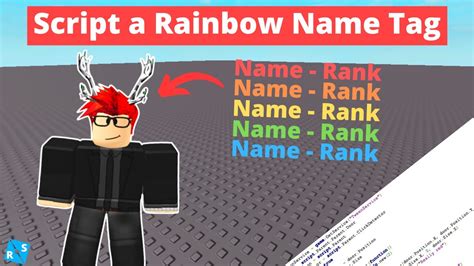 Roblox Scripting Tutorial How To Script A Rainbow Name Tag Youtube