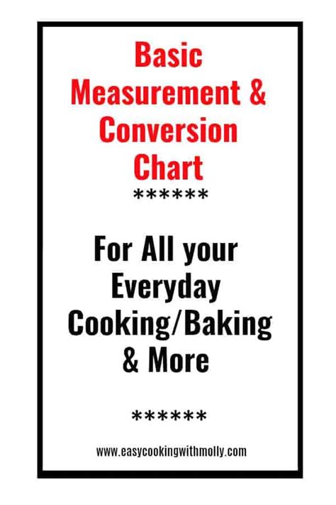 Recipe Measurement Conversion Besto Blog