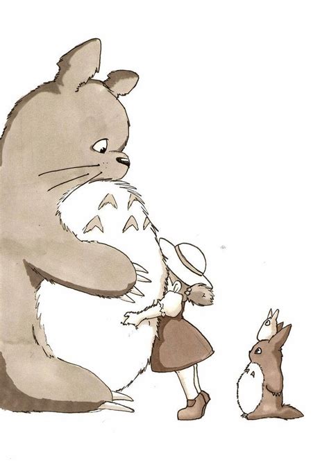 Totoro Hug By ~pinkuken On Deviantart Baby Studio Ghibli Totoro