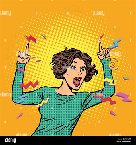 Pop Art Woman Pointing Finger Stock Vector Image And Art Alamy