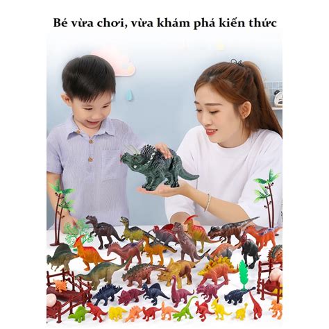 Đồ Chơi Mô Hình Khủng Long 52 Chi Tiết Hộp Khủng Long 52 Chi Tiết Cho