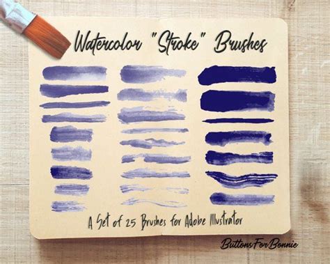 25 Watercolor Stroke Brushes for Adobe Illustrator, Vector ... Adobe illustrator is one of the most powerful tools in the creative cloud suite of design software.