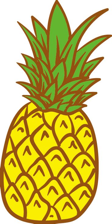 Pineapple Clip art - Vector Pineapple png download - 368*736 - Free Transparent Pineapple png ...