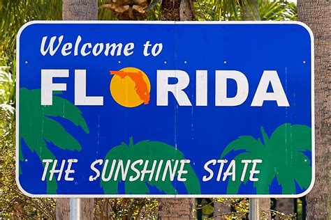 Which States Border Florida Worldatlas