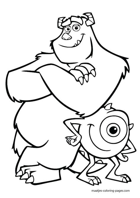 Be sure to visit many of the other disney coloring pages aswell. Mike Wazowski Coloring Page at GetColorings.com | Free ...