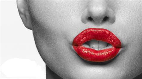 Red Lips Wallpaper 1600x900 7833