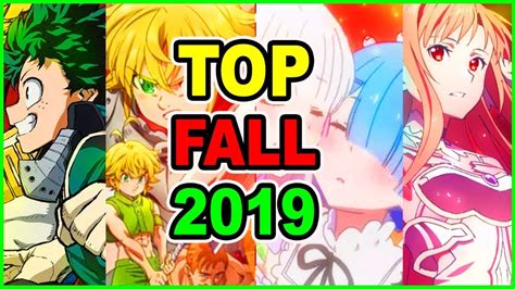 Top 10 Upcoming Fall Anime 2019 You Cannot Miss My Hero Academia