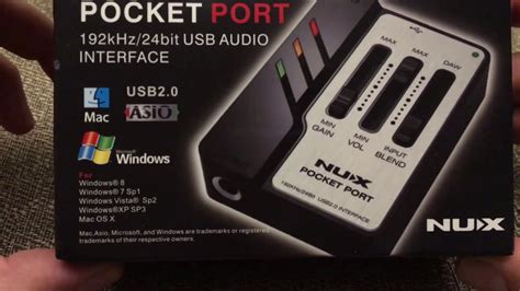 Unboxing Nux Pocket Port Usb Audio Interface Youtube