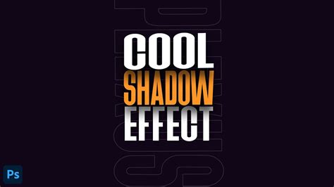 Create Shadow Text Effects In Photoshop Photoshop Tutorials Youtube