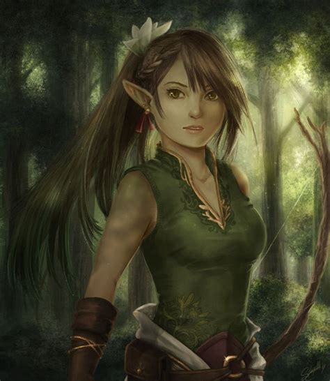 Archer Female Elf Dungeons And Dragons Characters Elf Ranger