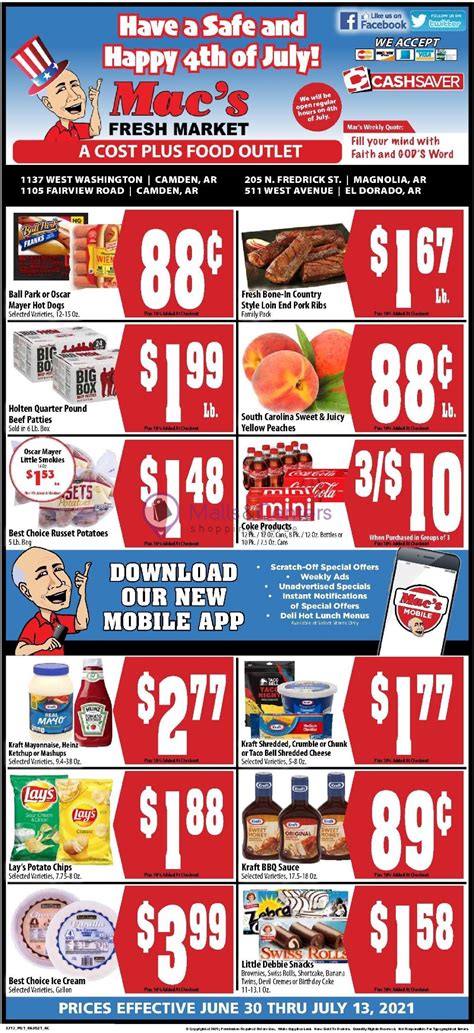 Macs Fresh Market Weekly Ad Sales And Flyers Specials Mallscenters