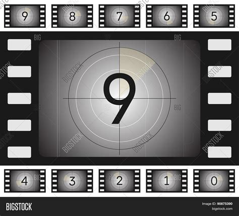 Old Film Countdown Vector And Photo Free Trial Bigstock