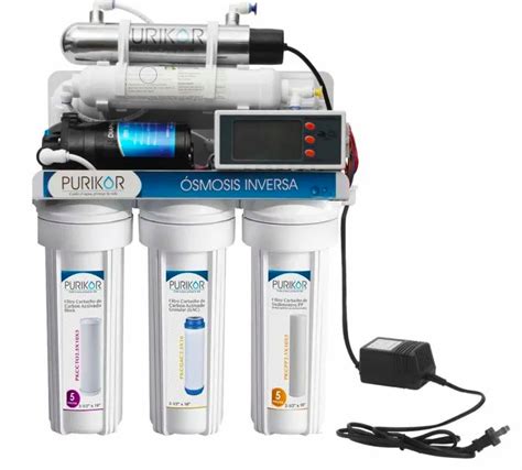 Purificador Agua Osmosis Inversa 6 Etapas Uv 100 Gpm Y Medidor