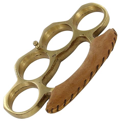 Genuine Brass Knuckle Buckle With Leather Support 3o2 In8106