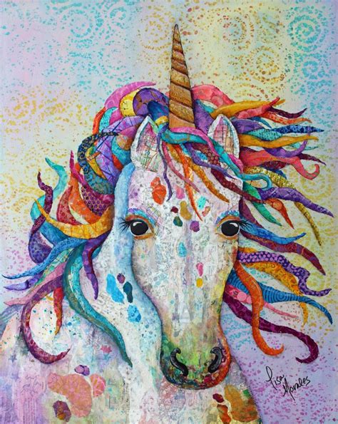 Rainbow Unicorn Unicorn Painting Unicorn Art Art