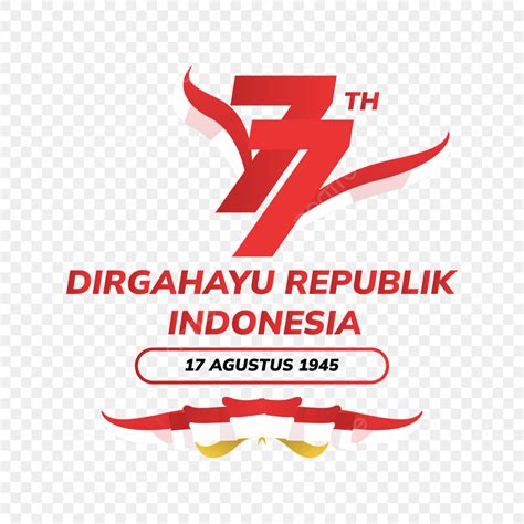 Merah Putih Vector Design Images 77th Dirgahayu Republik Indonesia