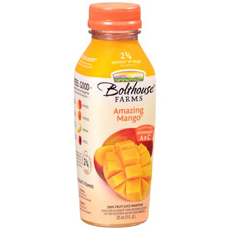 Bolthouse Farms Amazing Mango 100 Fruit Juice Smoothie 11 Fl Oz
