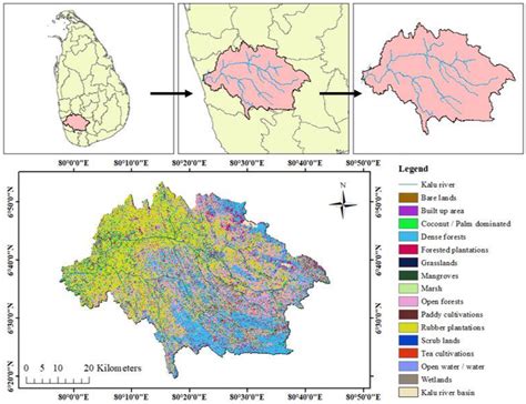 The Map Of Land Use And Land Cover Of The Kalu River Basin Sri Lanka