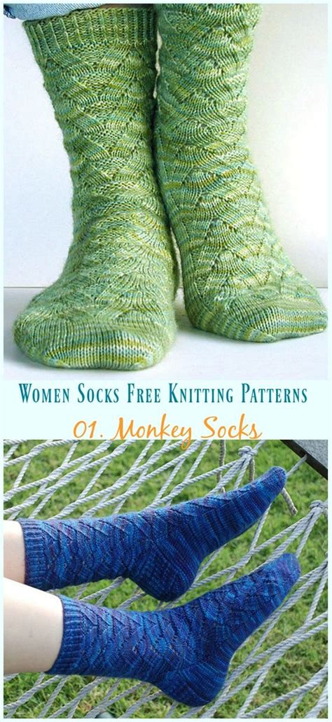 I've been taking my hand knit socks with me while shopping for new dress shoes. Monkey Socks Knitting Free Pattern- Women Socks [No.01 ...