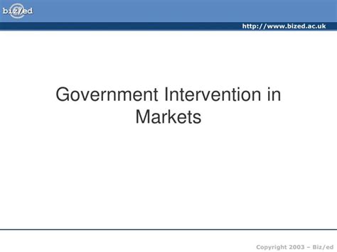 Ppt Government Intervention In Markets Powerpoint Presentation Free