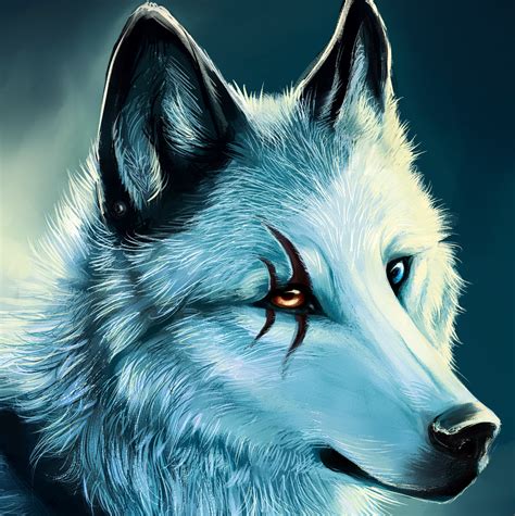385098 / wolf cool pictures. hd wolf with deep scar and two colored eyes | Wolf spirit ...