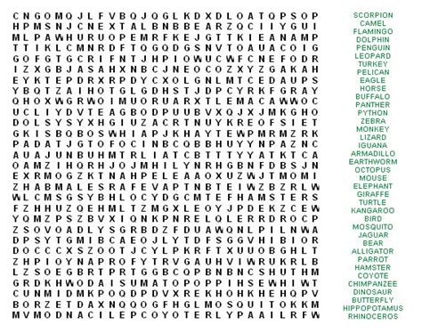 Difficult Find A Words Printable Words Print