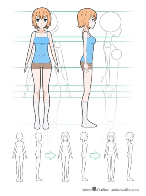 How To Draw Body Shapes 30 Tutorials For Beginners Bored Art Drawing Anime Bodies Cartoon