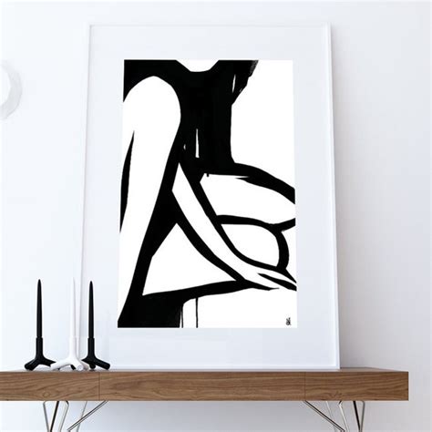 Abstract Painting Minimal Art Black And White Printable