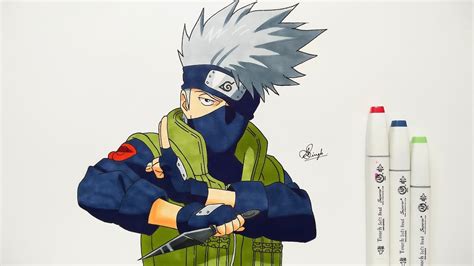 Pictures To Draw Kakashi How To Draw Kakashi Hatake From Naruto Step By